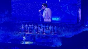 Bad Bunny en concert pendant le Debí Tirar Más Fotos World Tour 2026
