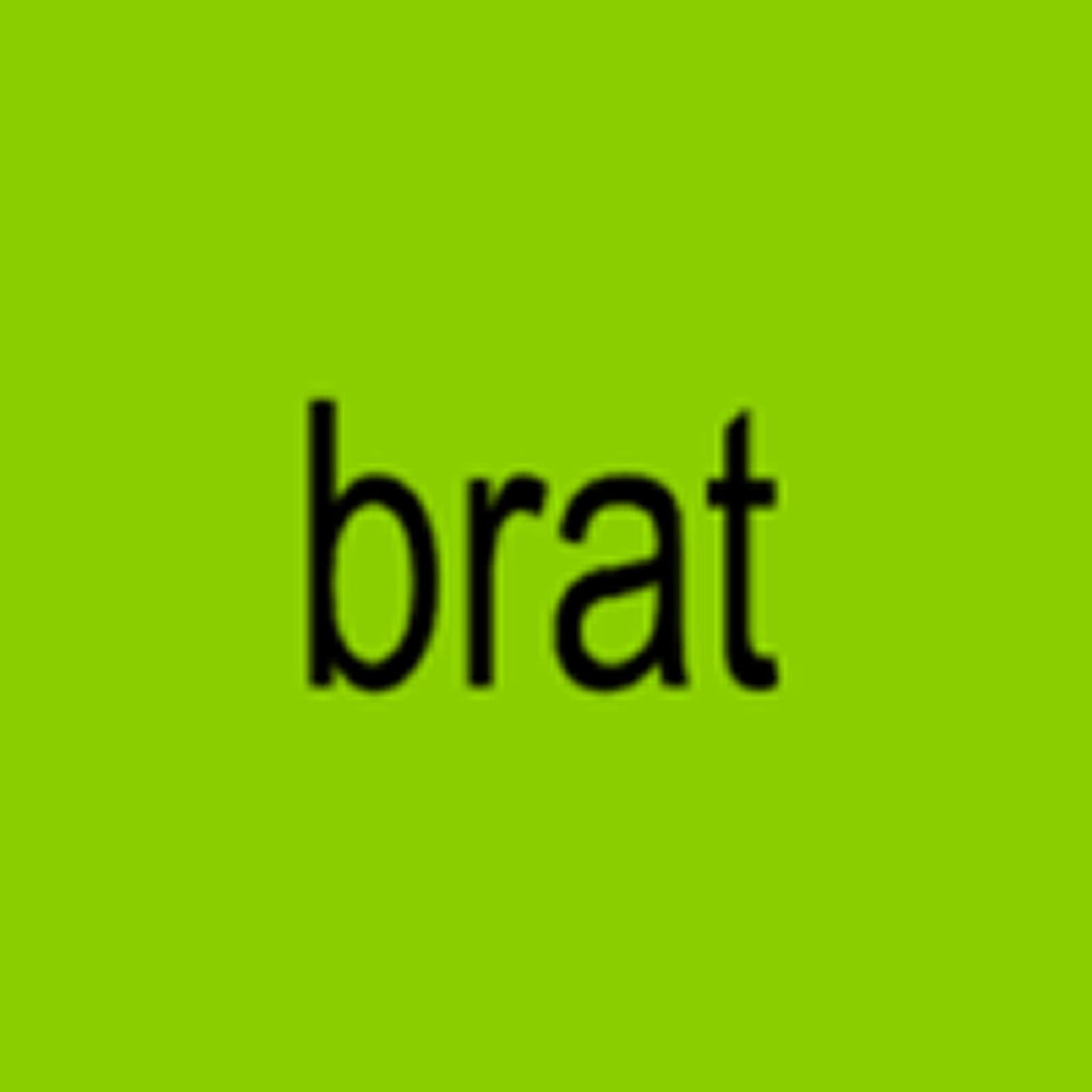 Pochette verte de l album Brat de Charli XCX sorti en 2024