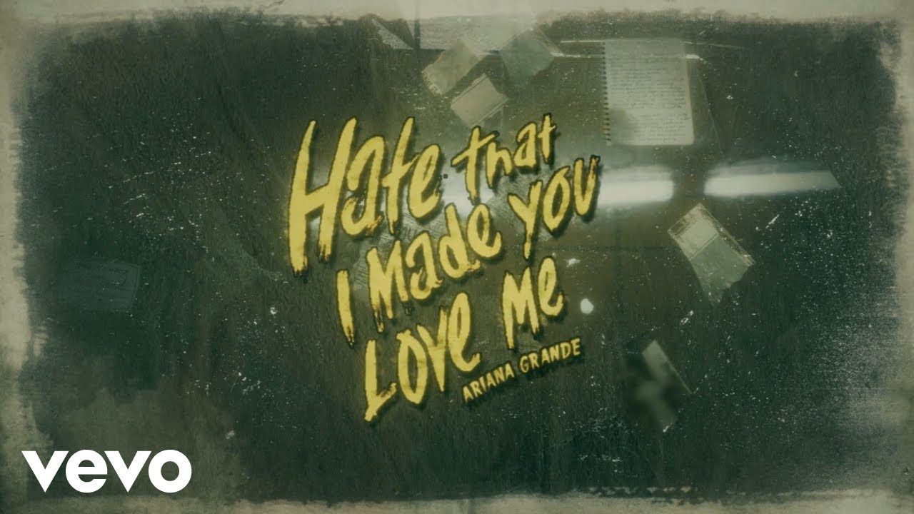 Visuel officiel du single hate that i made you love me d'Ariana Grande