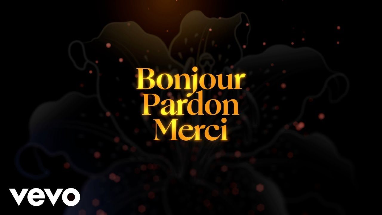 Visuel officiel du single Bonjour, Pardon, Merci de Celine Dion