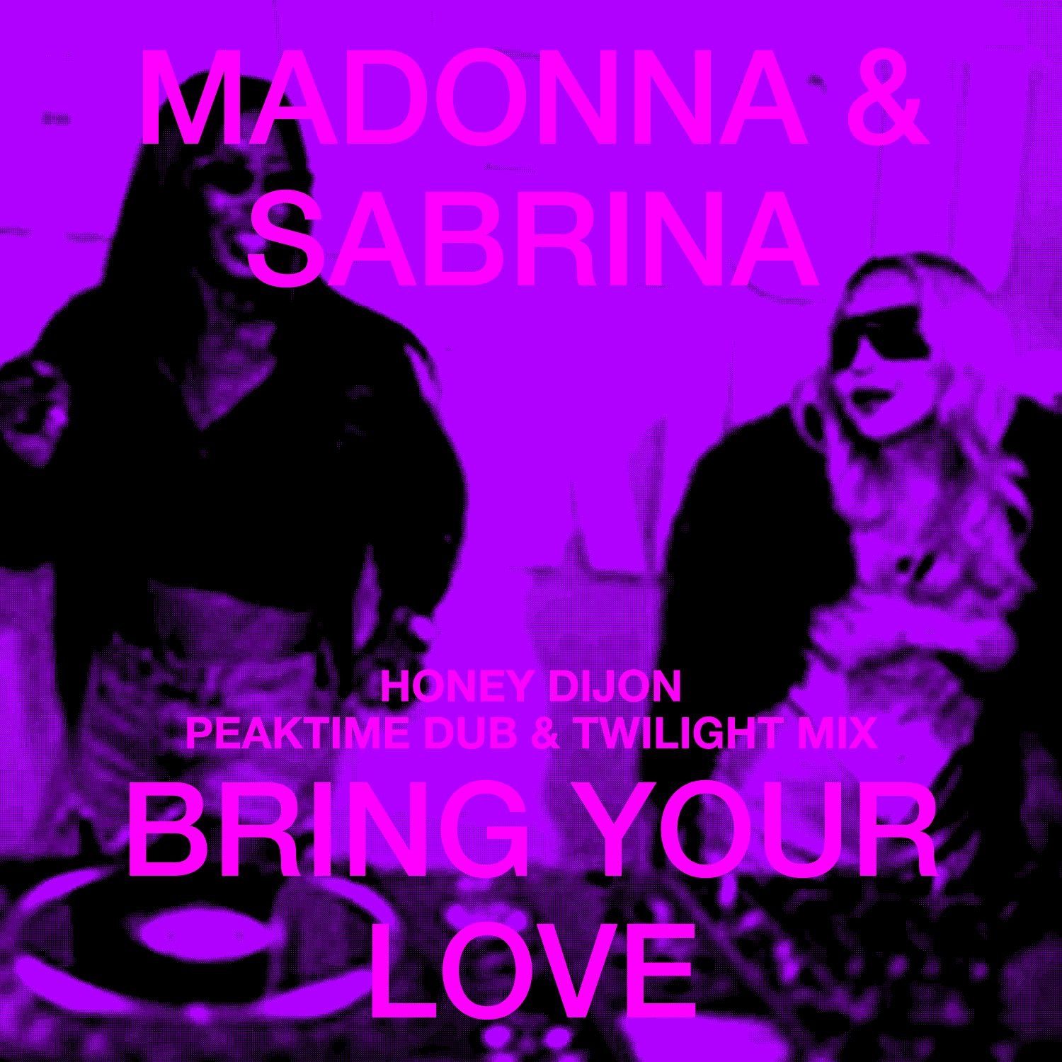 Pochette du single Bring Your Love de Madonna et Sabrina Carpenter