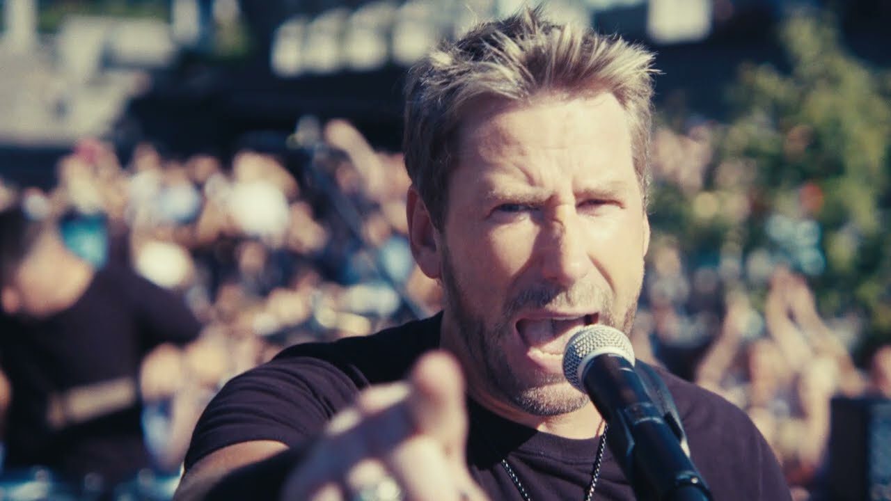 Nickelback en performance dans un clip officiel de l'ère Get Rollin'