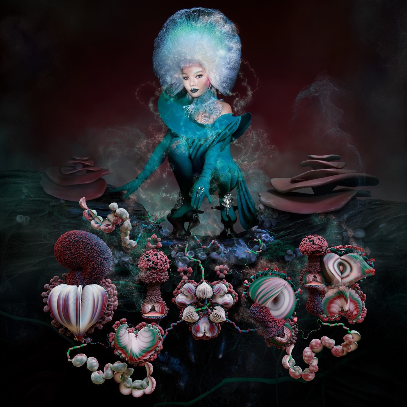 Pochette de l'album Fossora de Björk (2022)