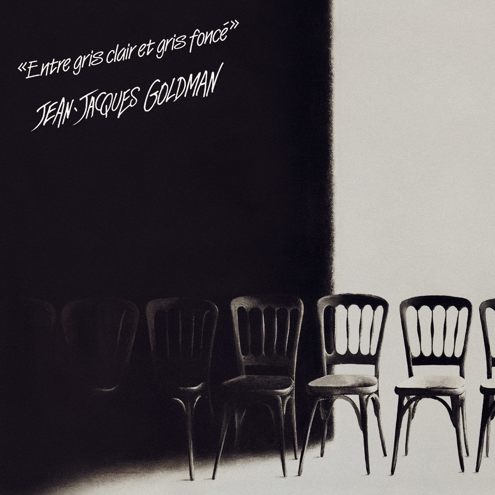 Pochette de l'album « Entre gris clair et gris foncé » de Jean-Jacques Goldman