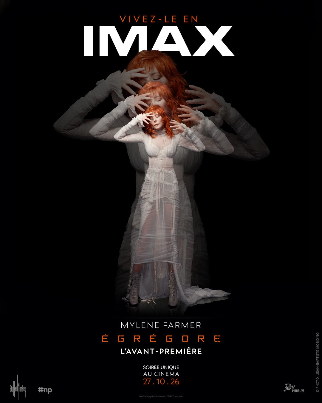 Mylène Farmer, visuel de l'avant-première cinéma d'Égrégore